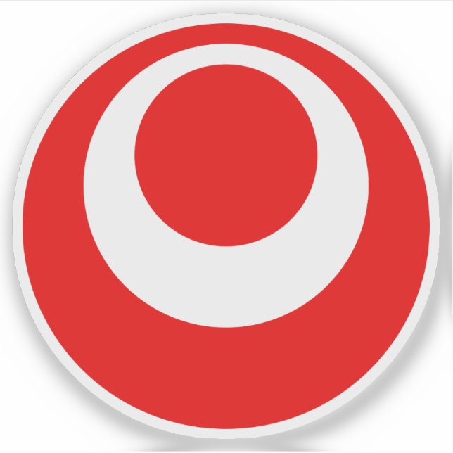 Pegatina Emblema de la prefectura de Okinawa, Japón (Anverso)