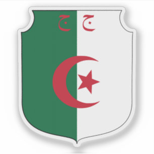 Pegatina Emblema de la República de Argelia (1962-1971)