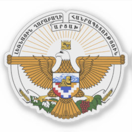 Pegatina Emblema de la República de Artsakh, Armenia