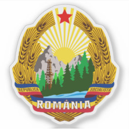 Pegatina Emblema de la República Socialista de Rumania (196