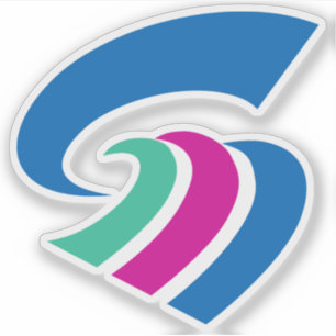 Pegatina Emblema de Minamisatsuma, Kagoshima, Japón