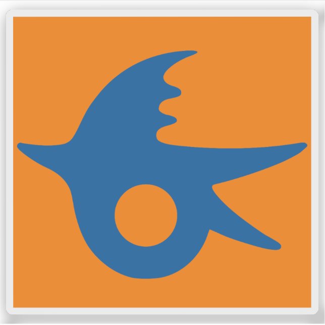 Pegatina Emblema de Nagaoka, Niigata, Japón (Anverso)