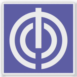 Pegatina Emblema de Naha, Okinawa, Japón