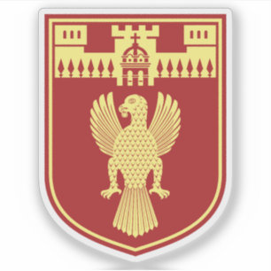 Pegatina Emblema de Rubik, Albania