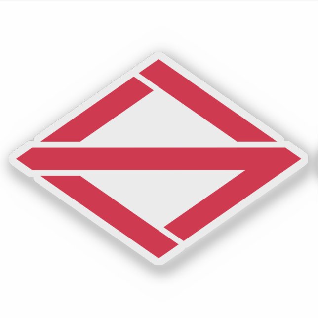 Pegatina Emblema de Yokohama, Kanagawa, Japón (Anverso)