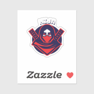 Pegatina Emblema Guerrero Audaz – Logo Ninja