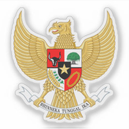 Pegatina Emblema nacional de Indonesia Garuda Pancasila