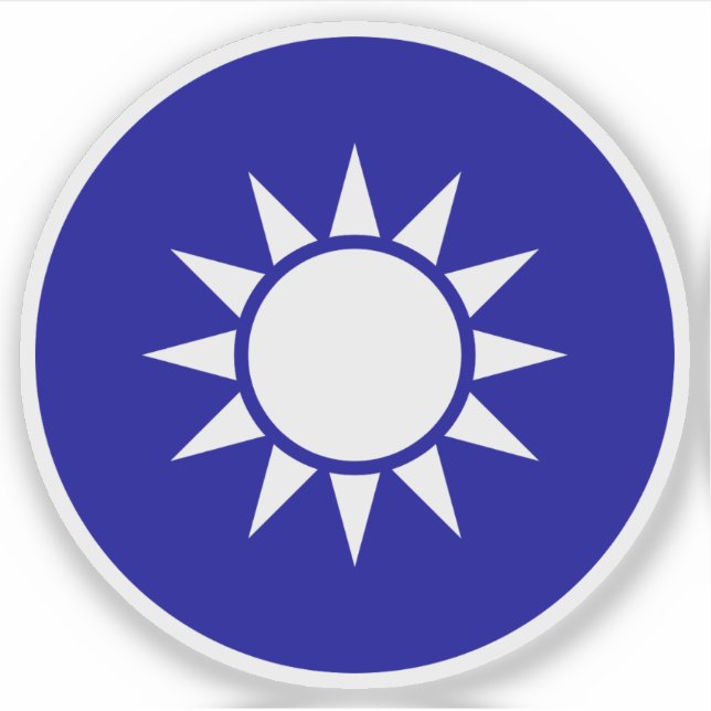 Pegatina Emblema nacional de la República de China (Taiwán) (Anverso)