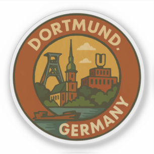 Pegatina Emblema Urbano Alemán de Dortmund