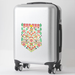 Pegatina Embrodería tradicional de Palestina Tatreez