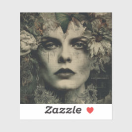 Pegatina Emerald Molly — Gothic Fine Art