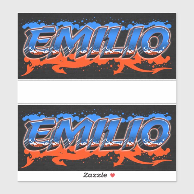 Pegatina Emilio Vorname Name Graffiti Aufkleber Sticker (Hoja)