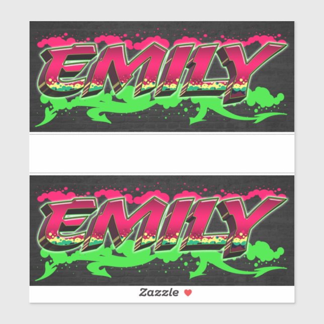 Pegatina Emily Vorname Name Graffiti Aufkleber Sticker (Hoja)