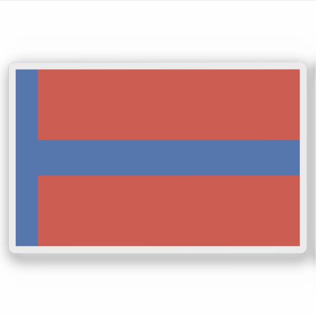 Pegatina Emirato de la bandera de Abdelkader o Mascar, Arge (Anverso)