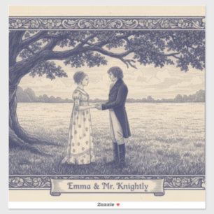 Pegatina Emma y el Sr. Knightley