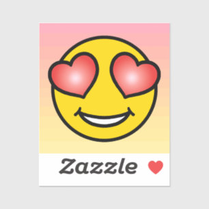 Pegatina Emoji de amor