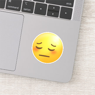 Pegatina Emoji de cara dura