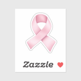 Pegatina Emoji de la cinta de opciones de conciencia rosa