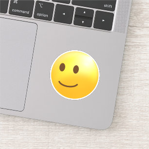 Pegatina Emoji facial ligeramente sonriente