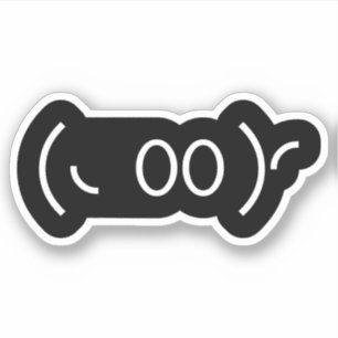 Pegatina Emoticón japonés del fantasma Kaomoji