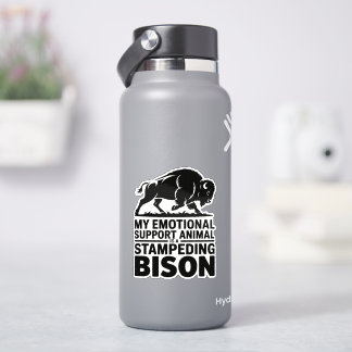 Pegatina Emotional Support Bison Funny Mental Health Design