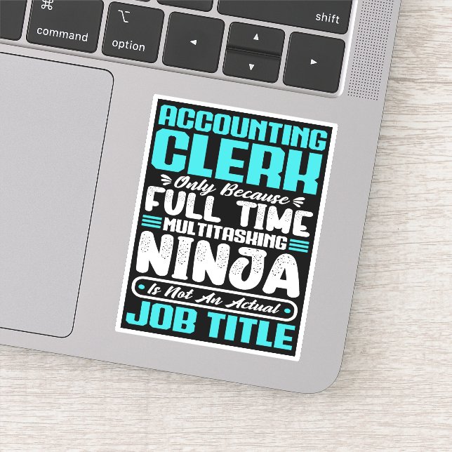 Pegatina Empleado de contabilidad Cargo Título Profesional (Detalle)