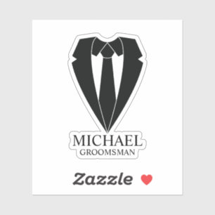 Pegatina Empleos Bodas negros y armadores personalizados