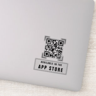 Pegatina Empresa Comercial Código QR de descarga de la ap