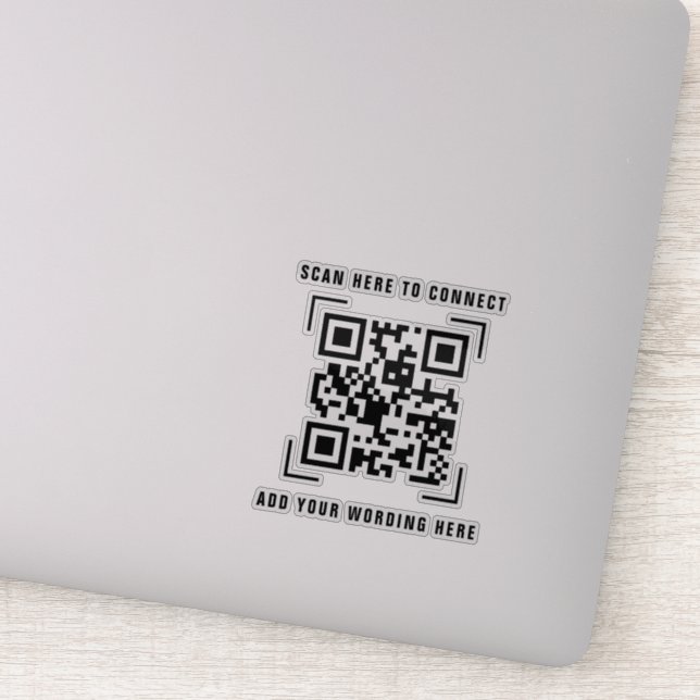 Pegatina Empresa Comercial | Escaneo de Código QR (Detalle)
