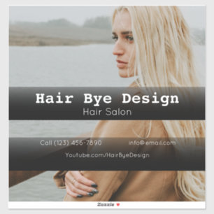 Pegatina Empresa de estilismo de cabello vehículo publicida