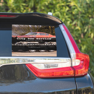 Pegatina Empresa de servicios de remolque de vehículos come