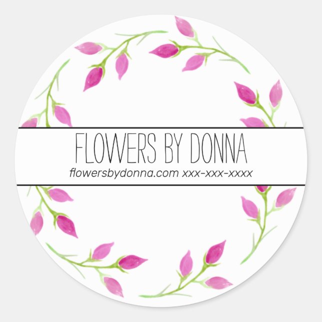 Pegatina EMPRESARIAL FLOWER (Anverso)