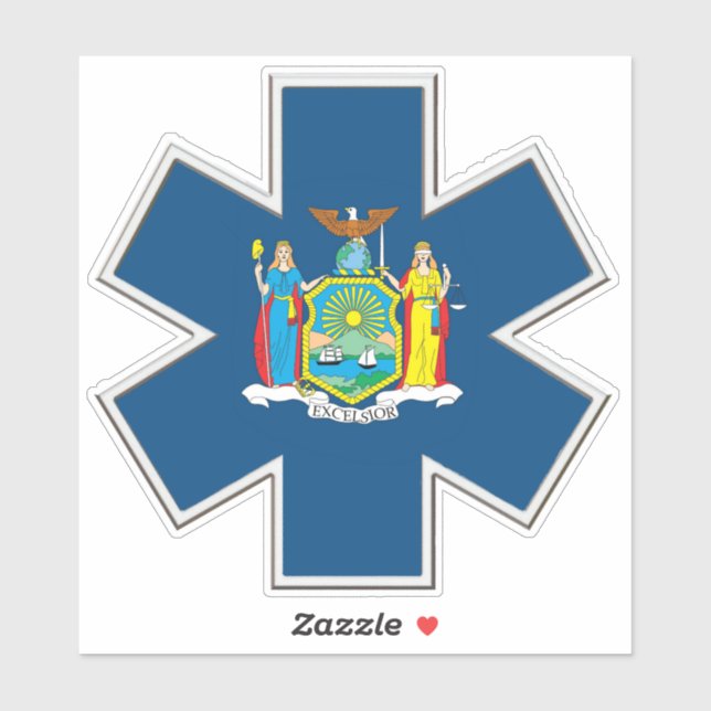 Pegatina EMS de Nueva York (Hoja)