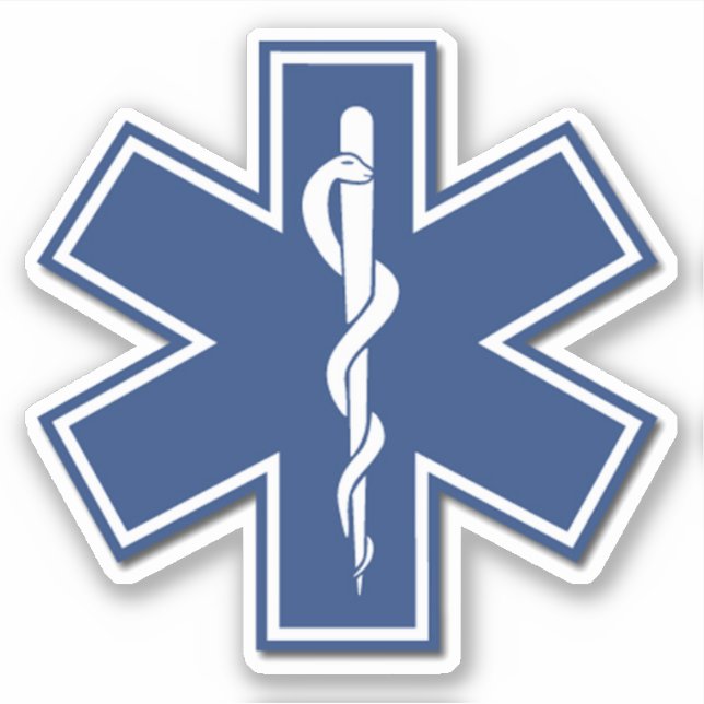Pegatina EMT EMS Paramédico Primeros Respuestas (Anverso)