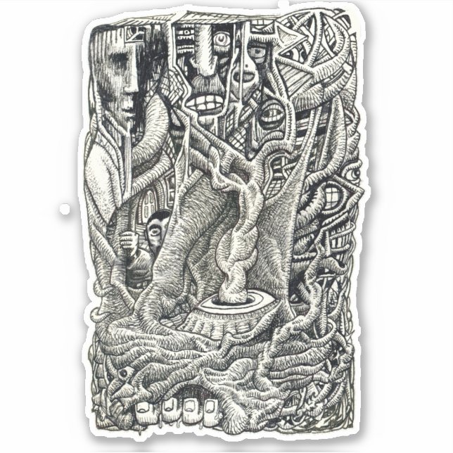 Pegatina En el sótano (Anverso)