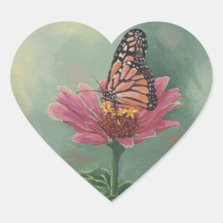 Pegatina En Forma De Corazón 0465 Mariposa monarca en Zambia