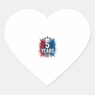 Pegatina En Forma De Corazón 250 Años Aniversario Jets Patrióticos Diseño Vecto