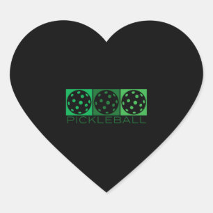 Pegatina En Forma De Corazón 3 Bolas de Pollo Verdes transparentes