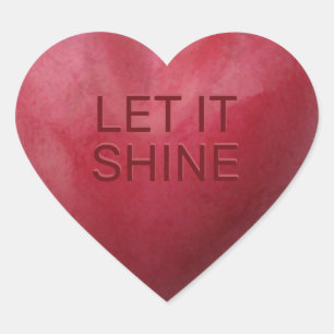 Pegatina En Forma De Corazón 3.D Mensaje de Corazón de Candy Rojo Diciendo Pega