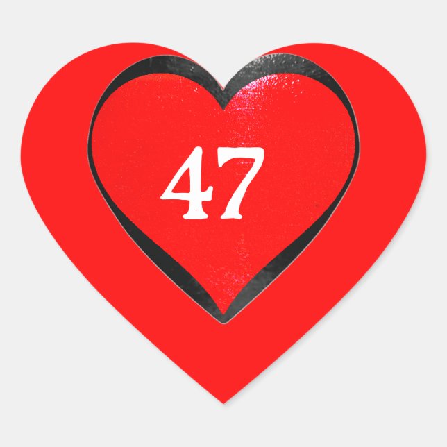 PEGATINA EN FORMA DE CORAZÓN 47 (Anverso)