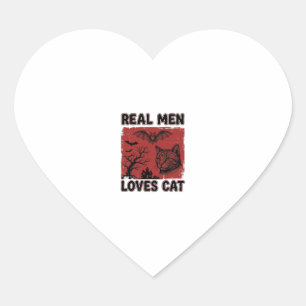 Pegatina En Forma De Corazón A los hombres de verdad les encantan las camisetas