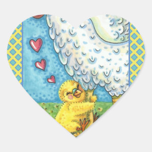 PEGATINA EN FORMA DE CORAZÓN ABRAZA A TU MOMMA, CUTE CHICK AMA A LA MADRE HASTA