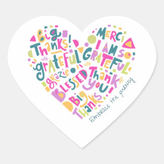 Pegatina En Forma De Corazón Abraza el viaje, pegatina con forma de corazón