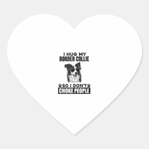 Pegatina En Forma De Corazón Abrazo a mi compañero de frontera para no asfixiar