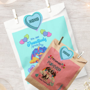 Pegatina En Forma De Corazón Abrazos y Besos XOXO Aula 