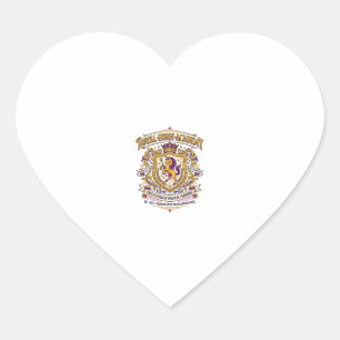 Pegatina En Forma De Corazón Academia Cuerno Real Unicornio Diseño Stylish Zazz