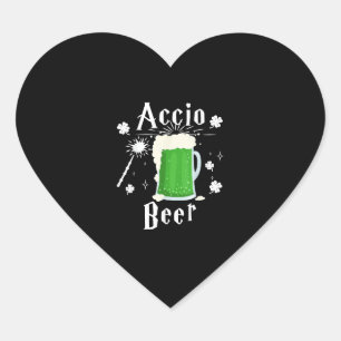 Pegatina En Forma De Corazón Accio Beer es gracioso St Patrick's Day bebiendo c