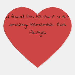 Pegatina En Forma De Corazón Acto al azar del pegatina del regalo de la