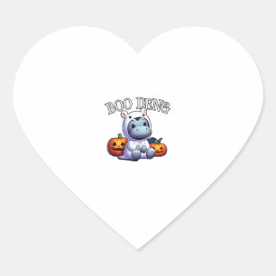 Pegatina En Forma De Corazón Adorable BOO DENG My Moo Thang Halloween Trending