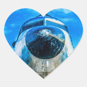 Pegatina En Forma De Corazón Aeronaves Douglas DC-3